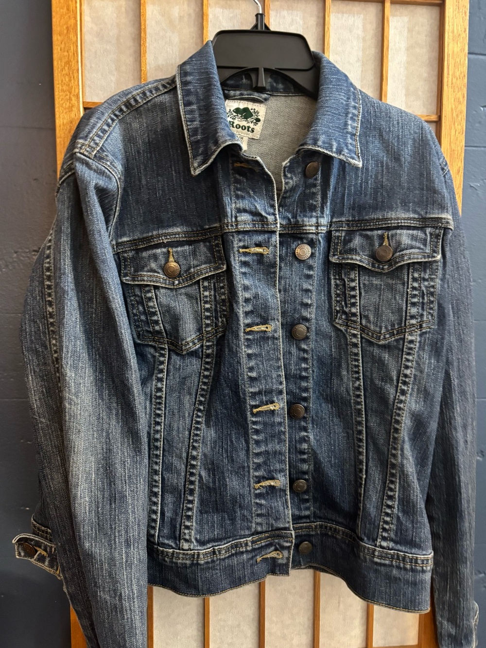 Veste de jean classique Roots – Taille M / Moyen